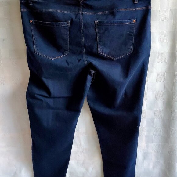 CURVE APPEAL High Rise Tummy Tucking Jeans Skinny Ankle Comfy Fitted Weekend - Picture 9 of 11